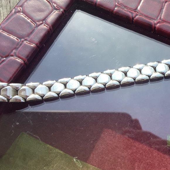 Amazing Italian Made 925 Sterling Silver Panther Style Bracelet - Picture 7 of 15